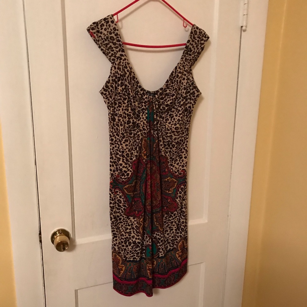 B. Calm Leopard Paisley Dress size 12